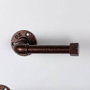 Toilet Roll Holder, Paper Towel Holder, Towel Rack, Urban Decor, Space Saver, Color Pictured Antique Copper image 8