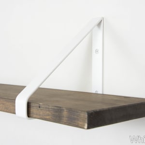 Metal Shelf Bracket - Color Pictured White Matte - Shelf Bracket - Shelving - Heavy Duty Bracket - Steel Shelf Bracket
