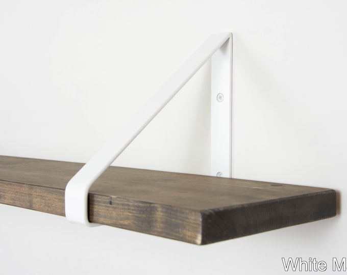 Metal Shelf Bracket - Color Pictured White Matte - Shelf Bracket - Shelving - Heavy Duty Bracket - Steel Shelf Bracket
