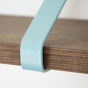 Handmade Triangle Shelf Bracket - Color Pictured Pearl Pastel Blue - Colorful Wall Mounting Bracket for Shelf image 5