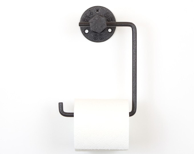 Toilet Roll Holder, Elegant Bathroom Paper Holder for Space-Saving Style, Color Pictured Sand Textured Gray
