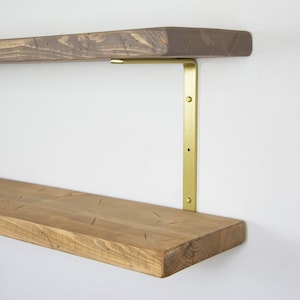 Soportes de acero para estantes dobles, con recubrimiento en polvo, diseño en forma de U/C, resistente, organización, incluye herrajes.