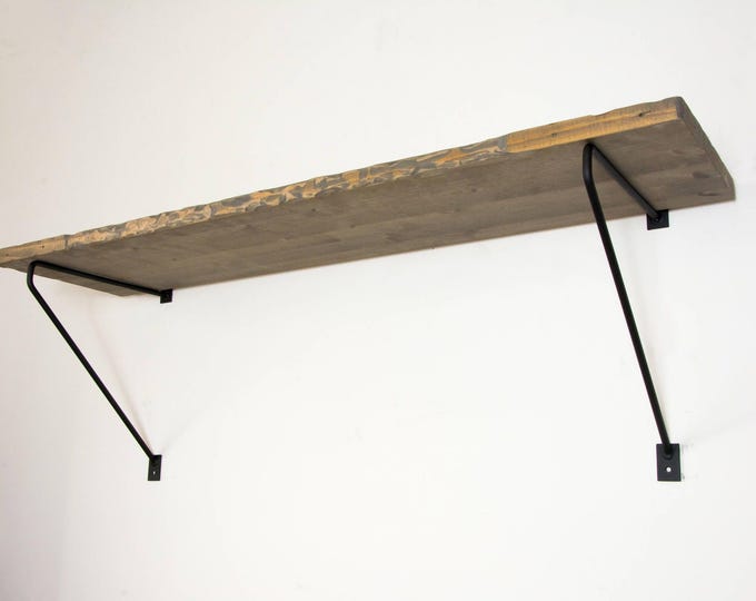 Inverted Minimalist Powder Coated Shelf Bracket - Newest Design - Minimalist Bracket - Steel Bracket - Shelving Bracket