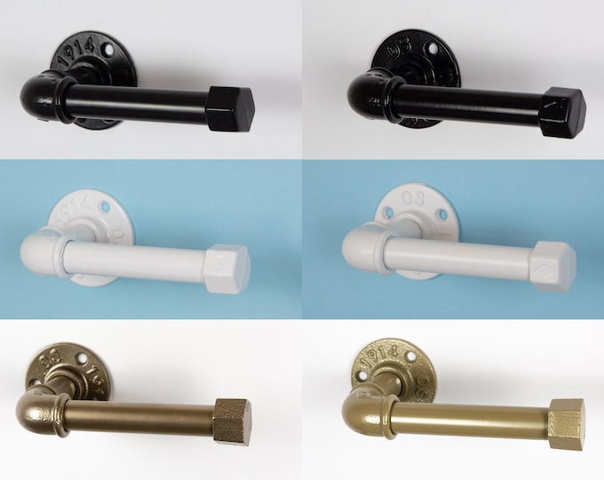 Steampunk Bathroom Decor, Toilet Paper Holder, Toilet Roll Holder, Rustic Bathroom Decor, Industrial Bathroom