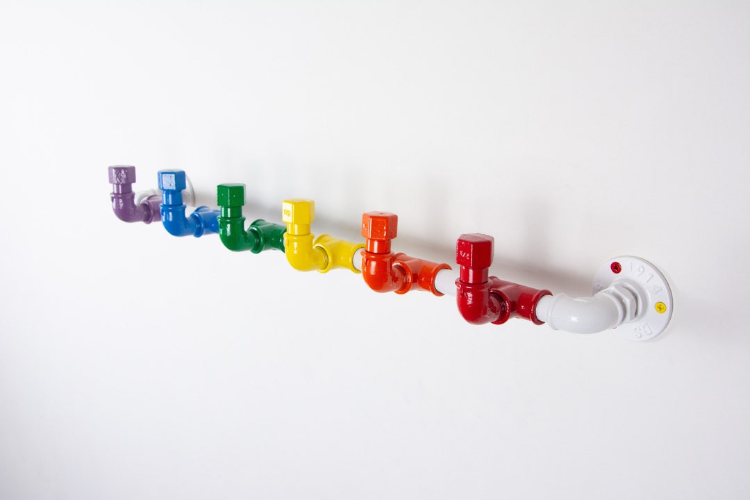 Rainbow Hook Wall Rack, Hook Coat Rack, Clothing Rack, Clothes Hanger ...