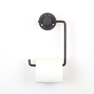 Toilet Roll Holder, Elegant Bathroom Paper Holder for Space-Saving Style, Color Pictured Sand Textured Gray