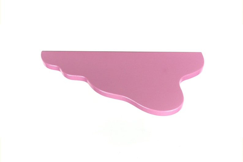 Wavy Shelf - Pastel Pink Shelf, Maximalist Decor, Danish Pastel, Wall Mounted Shelf, Colorful Home Decor image 5