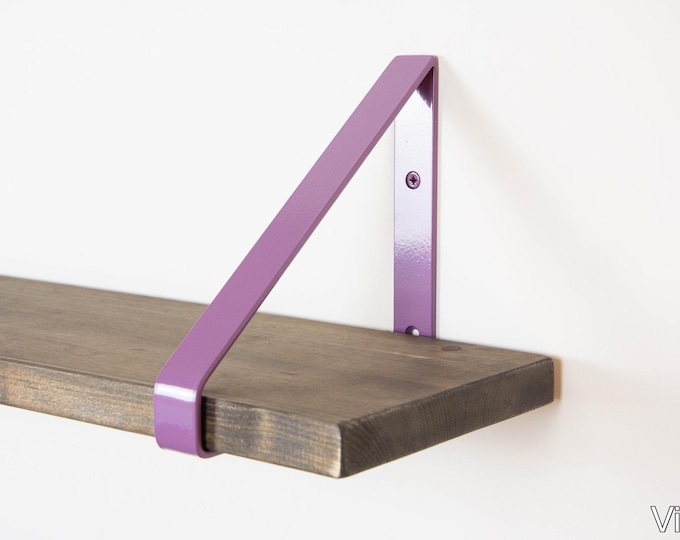 Colorful Shelf Bracket For Wall Book Shelf - Color Pictured Violet - Secure and Stylish Support for Shelves - Perfect Gift