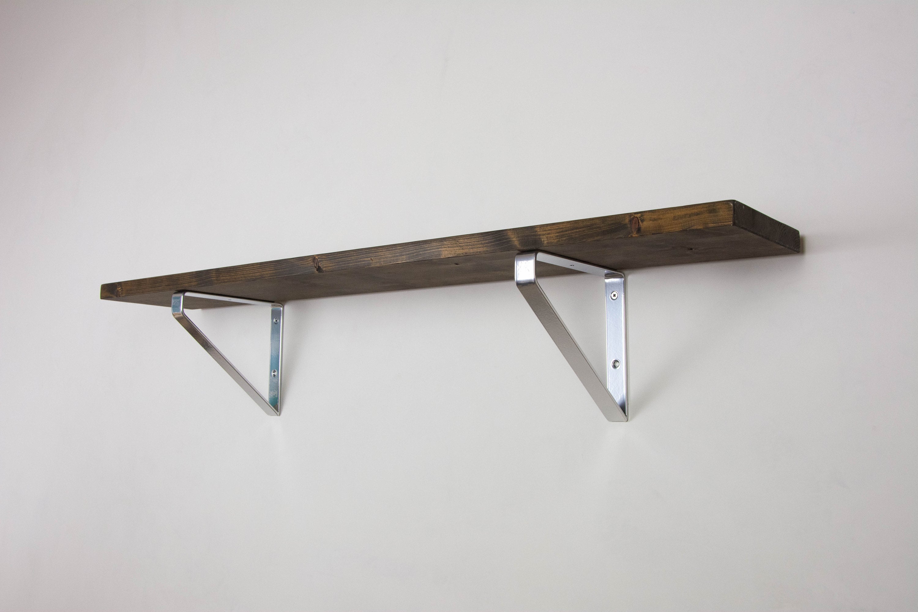 Modern Shelf Brackets Chrome Color Shelf Bracket Shelving Heavy Duty Bracket Metal
