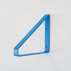 Metal Shelf Bracket - Color Pictured Blue Matte - Heavy Duty Bracket - Book Shelf - Triangle Bracket - Bracket image 8
