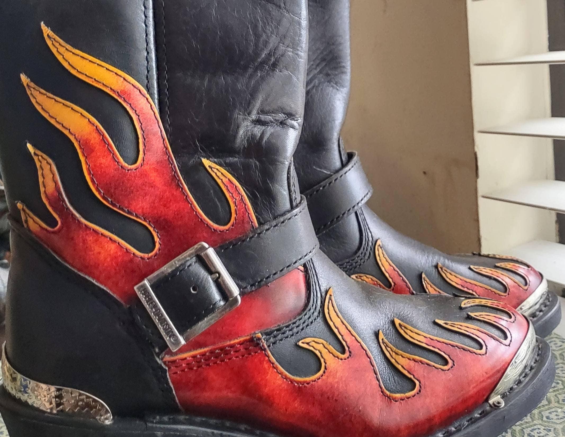 mens used harley boots