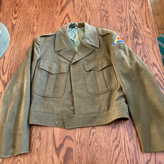 Vintage 50's Korean War Era Military Green Field Jacket M