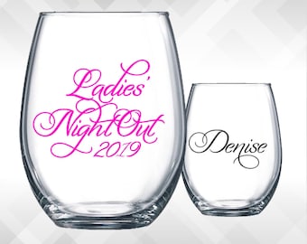 Ladies Night Out Decals | Girls Night Out, Weekend Trips, Family Reunions, Bachelorette Weekend, Customize to fit your event!