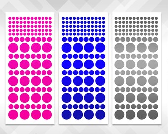 Polka Dot Decal Sheet | Decorative Polka Dots | Polka dot stickers | DIY Wedding Bachelorette Party Tumbler Wine Glasses