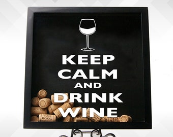 Keep Calm and Drink Wine - Vinyl Sticker Decal  | Perfect for crafting!