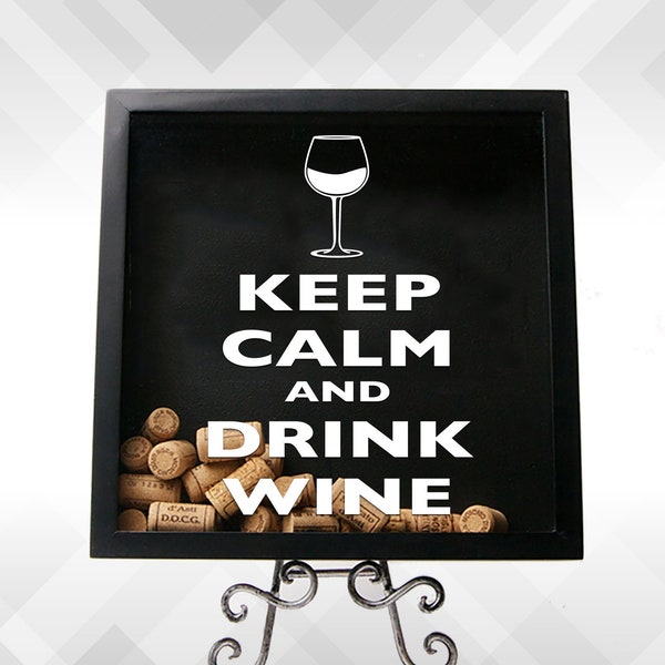 Keep Calm and Drink Wine - Vinyl Sticker Decal  | Perfect for crafting!