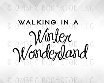 SVG Digital Download - Winter Wonderland SVG | File to make decals for shadow boxes, shirts | Use with Silhouette, Cricut