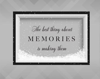 Best Thing About Memories Decal ~ Perfect for making memory shadow boxes