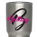 Initial Name Custom Decal - Vinyl Sticker - Monogram Yeti Tumbler Decal - Choose TWO Colors & Size!