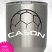 Soccer Name Decal - Vinyl Sticker - Monogram Yeti RTIC Tumbler Decal