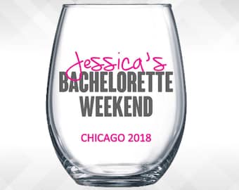 Bachelorette Decal for Bachelorette Weekend Party Wine Glass or Tumbler | Girls Weekend, Birthday, Family Reunions | FREE Customization