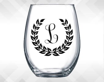 Initial, Monogram Lettering- Car Window Decals - Laptop Decals, Trucks  & more