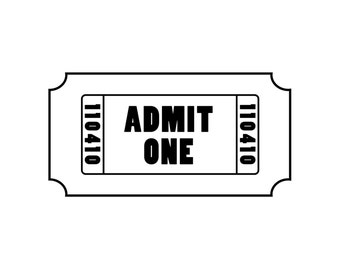 admit one tickets etsy