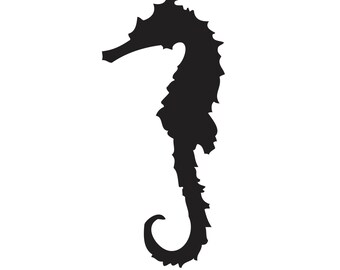 Seahorse Decal | Vinyl Sticker - Newborn Nursery, Car, Window, Laptop Vinyl Decals