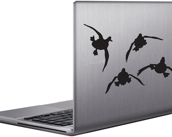 Flying Ducks Decal | Vinyl Sticker - Newborn Nursery, Car, Window, Laptop Vinyl Decals