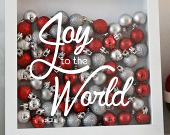 Joy to the World - Christmas - Holiday Vinyl Sticker - Decal Only!