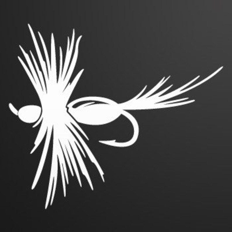 Fly Fishing Decal Sticker Tackle Box Boat Truck Vinyl Etsy