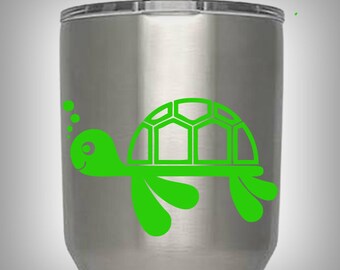 Baby Turtle Decal | Vinyl Sticker - Newborn Nursery, Car, Window, Laptop Vinyl Decals