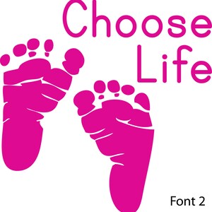 EZSTIK Pro Life Baby Feet K933 6 Inch Sticker Decal – Car Or Window – Made In USA