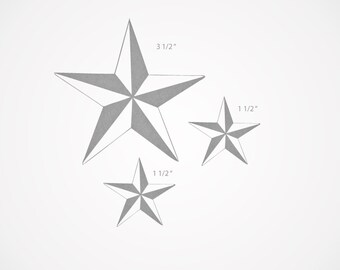 Nautical Star, 3 Star Stickers, Star Decals - Car, boat, truck decals