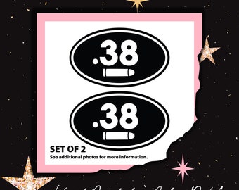 Set of 2 --- .38 Ammo Can Decal