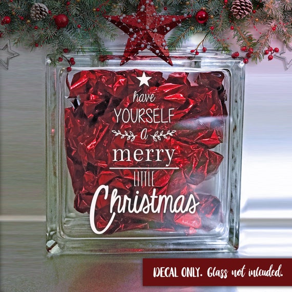 Adesivo Murale In Vinile "Have Yourself A Merry Little Christmas" - Decorazione Festiva - Foto 5