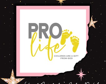Pro-Life Decal | Vinyl Stickers - Show support for Life and the Anti-Abortion, Choose Life, Protect Life, Pro-Life Movement