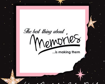 Best Thing About Memories Decal ~ Perfect for making memory shadow boxes