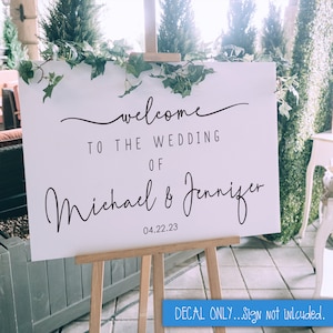 Welcome to the Wedding of Custom Vinyl • Decal • Do It Yourself Wedding