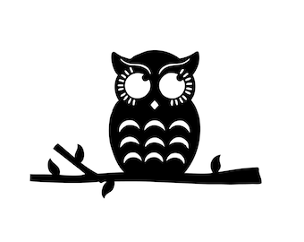 Owl Decal Sticker -  Yeti Cup, Nursery Wall, Shadow Box, Car, Boat, Truck Vinyl Decals
