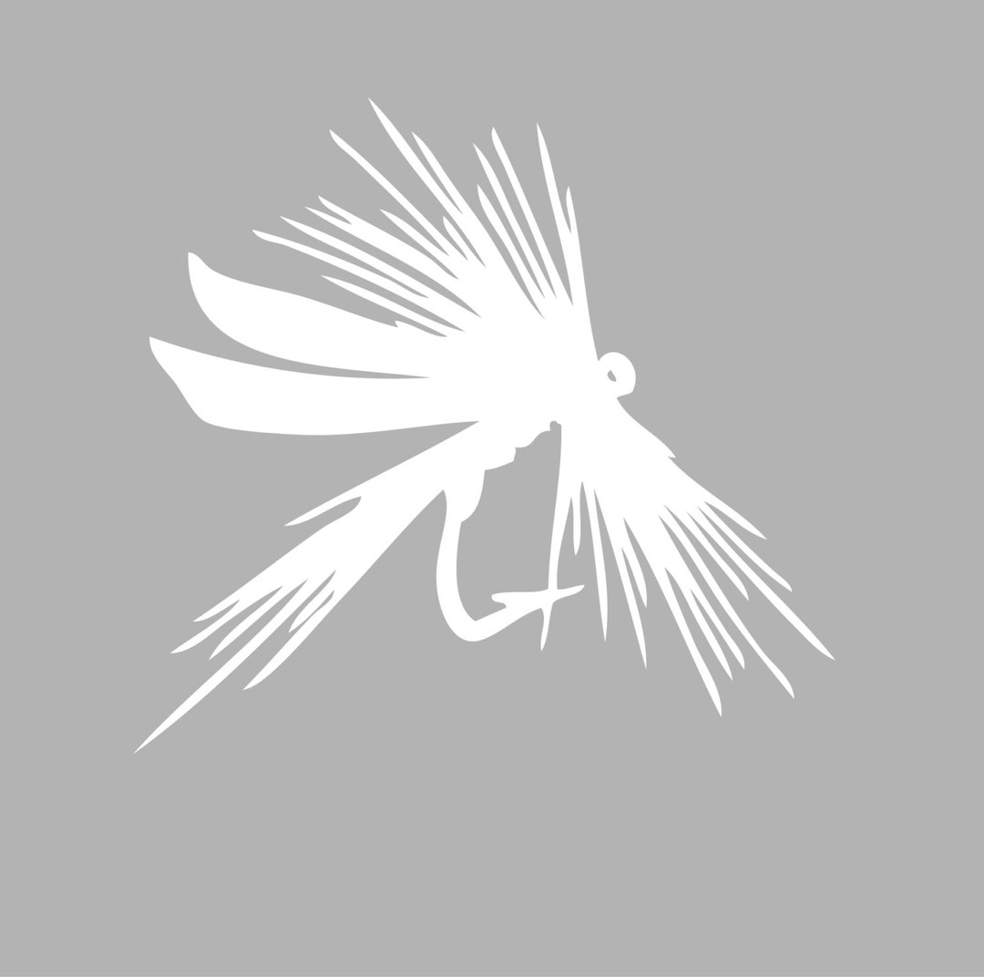 Fly Fishing Decal Sticker Tackle Box, Boat, Truck Vinyl Decals Style 5 ...