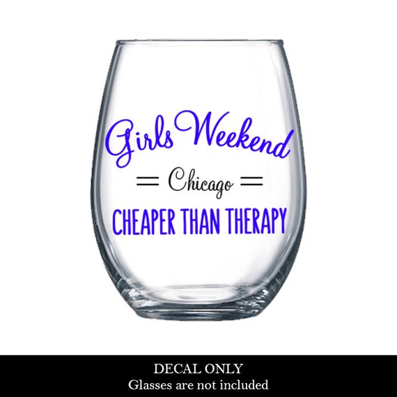 girls weekend wine glasses