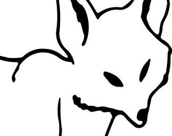 Fox Decal | Vinyl Sticker - Newborn Nursery, Car, Window, Laptop Vinyl Decals