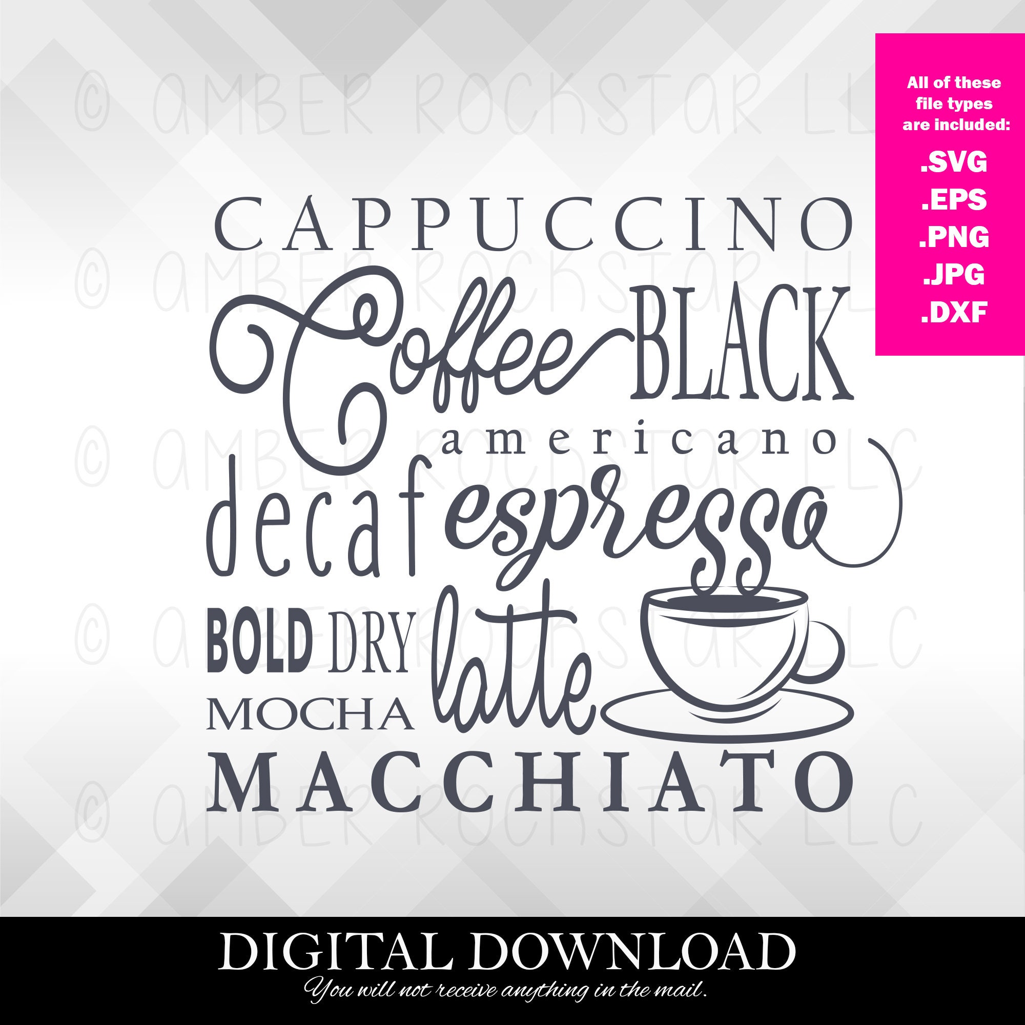 Free Free 327 Coffee Types Svg SVG PNG EPS DXF File