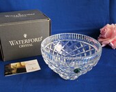 Waterford Crystal Killeen Footed Bowl Ireland 6 quot Round Cut Glass Bowl MIB