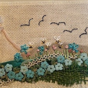 Landscape Slow Stitch Kit, with pattern and everything you need!