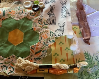Custom Vintage Easter Slow Stitch Kit - Embroidery Version