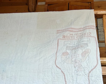 1950 Era Quilt - feed sack back