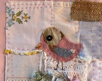 Slow Stitch Kit of the Month - August is for the Birds!