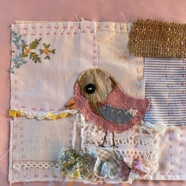 Slow Stitch Kit of the Month - August is for the Birds!